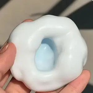 Moldable "Ice-Skin" Mochi Squeeze Ball — Handmade, Squishy, and Gooey — Fluid-Motion Stress-Relief Toy & Gift — Handcrafted Squeeze Ball — Slow-Rise Sensory Toy & Gift