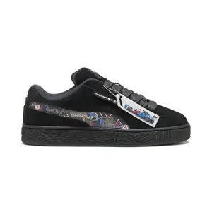 PUMA Mens Bmw M Motorsport Suede Xl Sticker Lace Up Sneakers Shoes Casual - Black