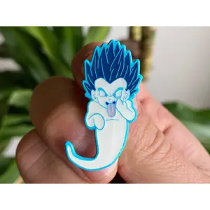 Gotenks Ghost Bomb Hard Enamel Pin (Glow in the dark)