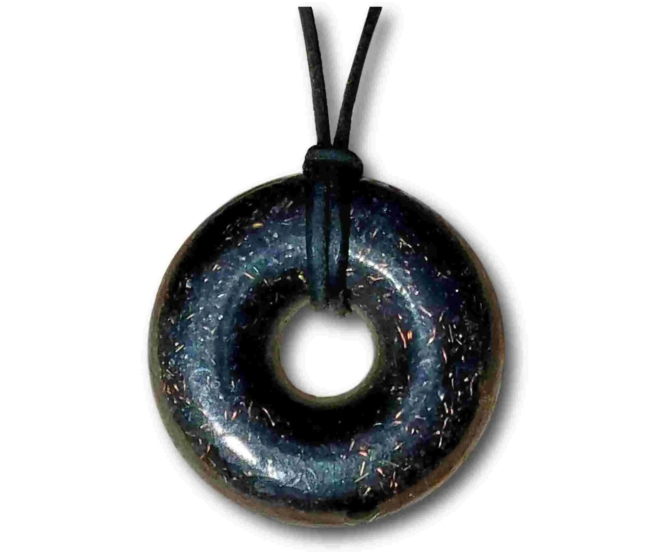 Orgonite Pendant – Black Sun Orgone Energy Generator Crystal Necklace