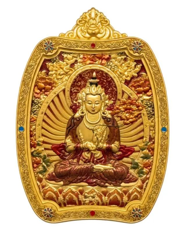 Guardian Buddha of【Metal Element】- Block Toxic Energy & Attract Abundance / Exquisitely Crafted Statue Inspired by Traditional Chinese Eight Guardian Deities and Zodiac Culture in Classic Thangka Style