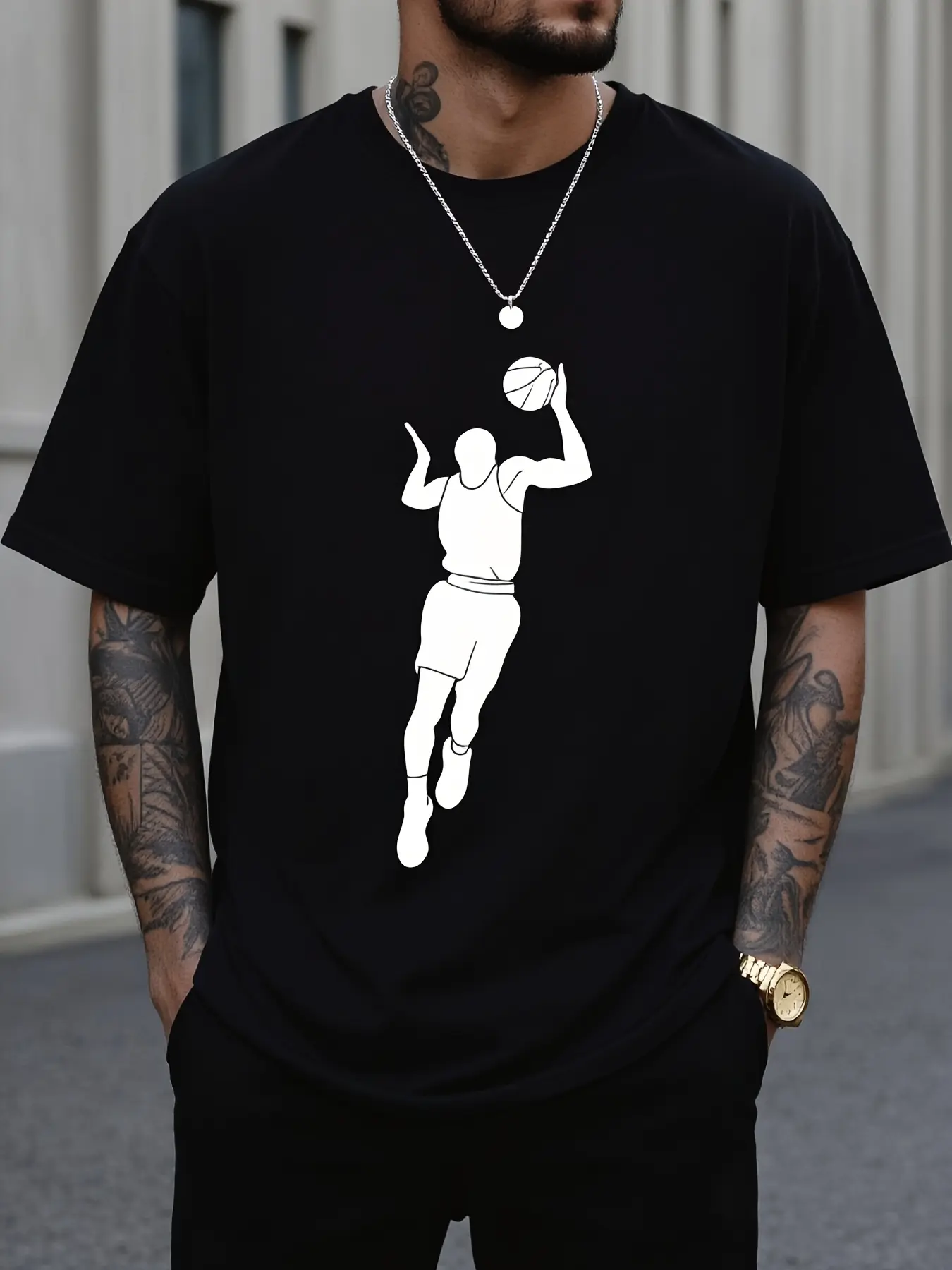 Men'S Basketball Dunk Graphic T-Shirt _ Dynamic Ba unisex soft cotton short sleeve t shirt, vintage graphic casual tee for men women teens, perfect birthday holiday gift for camping travel gym daily street  wear