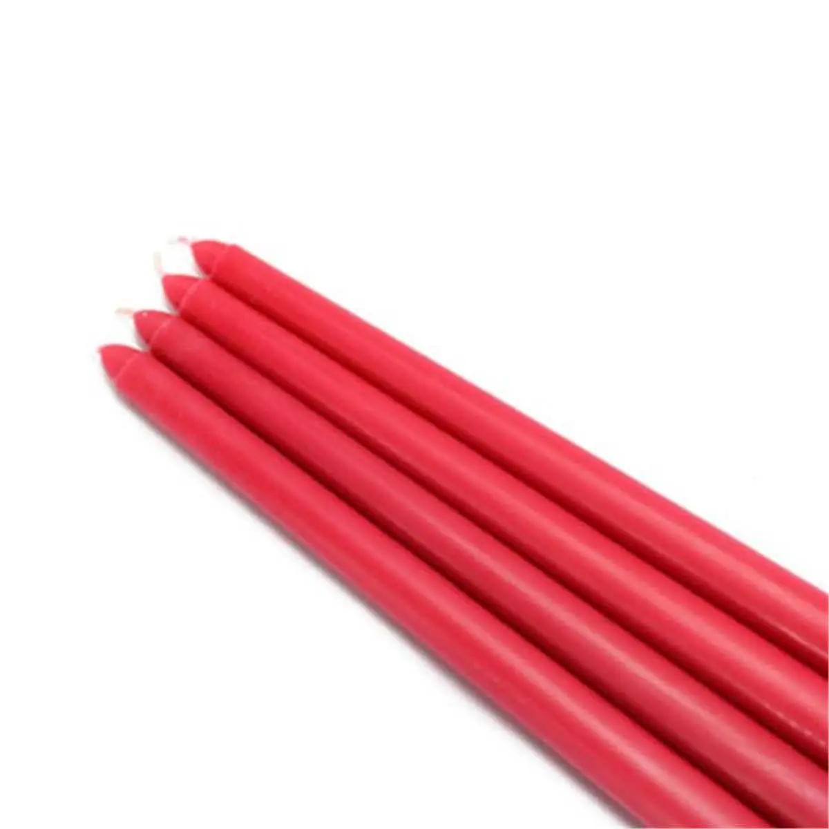 CEZ-072-12 Formal Elegant 12 in. Handpoured Wax Smokeless Unscented Red Taper Candles - 144-Piece Bulk Pack, for Home Decor, Living Room