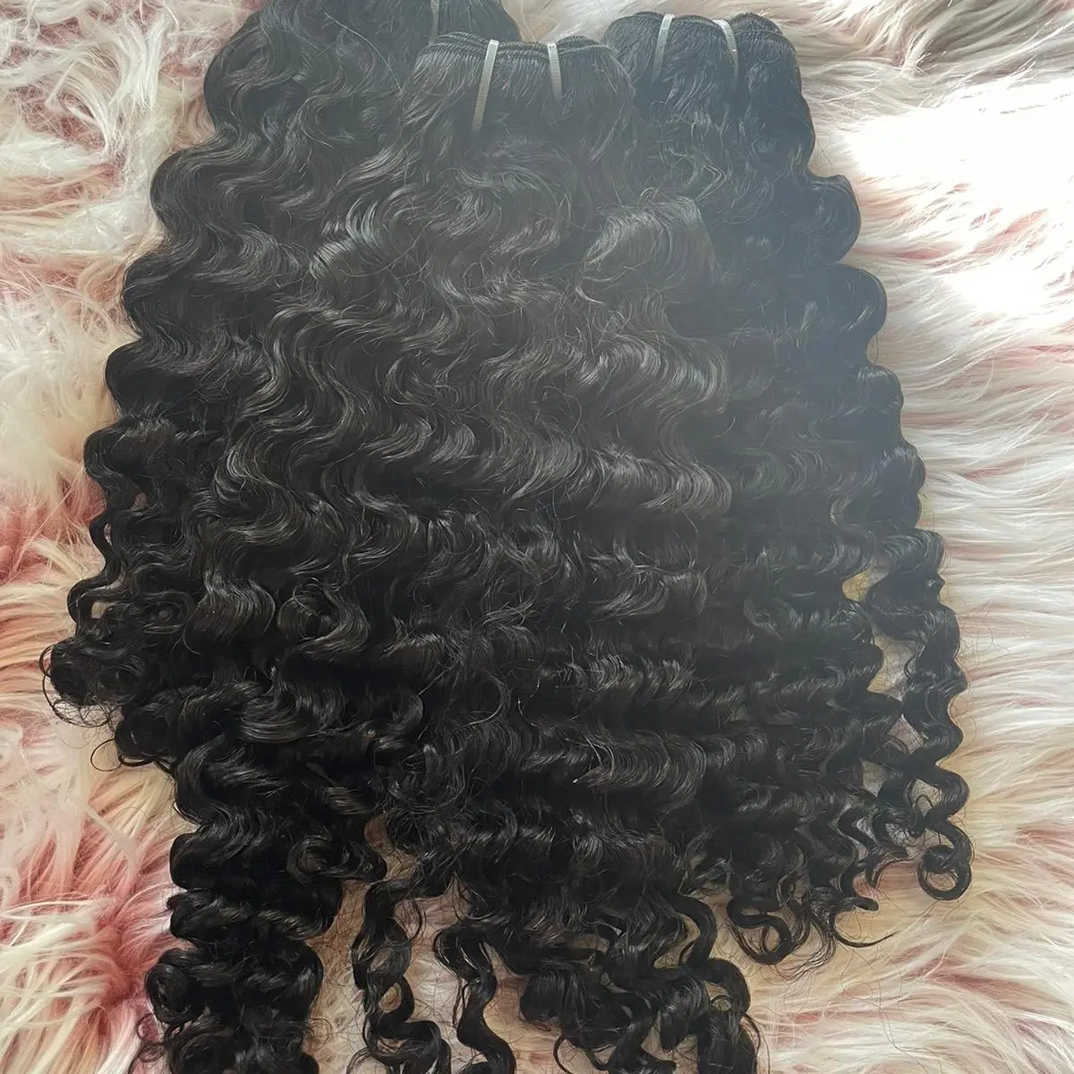 BrisRawHairCo Burmese Malaysian Curly Bundles 100% Raw Human Hair Double Drawn