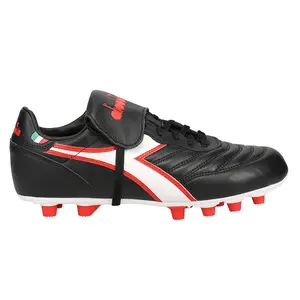 diadora Mens Brasil Og Lt T Mdpu Soccer Cleats Cleated, Firm Ground - Black
