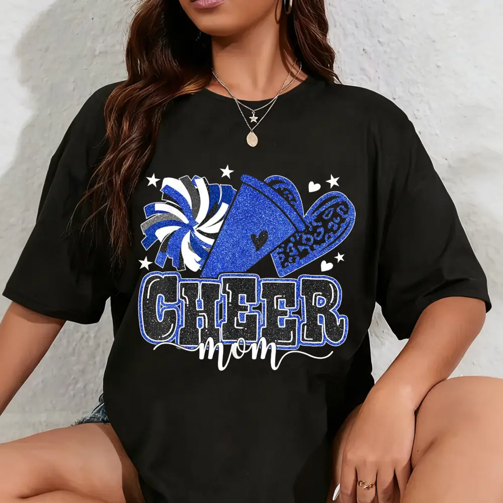Women's Football T-Shirt, Casual 100% Cotton Short-Sleeve Crew Neck Top for Outdoor Game Day and Watch Parties, Outdoors, Football Fashion