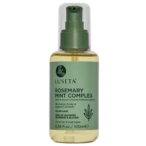 Luseta Rosemary Oil for Hair Growth - Strengthening and Moisturizing Formula for Thinning, Damaged Hair and Split Ends - Color Safe (3.38oz)