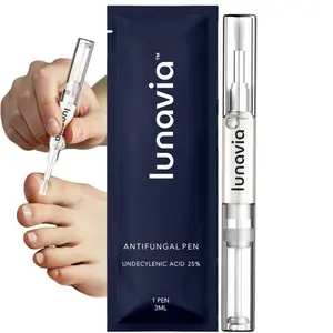 Lunavia 25% Maximum Strength Toe Nail Care Pen - Extra Strength Recovery Solution for Discolored, Thick, Damaged & Yellow Nails - Mess-Free Fast-Absorbing Portable Routine