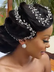 Rhinestone Decorated Headband, Elegant Bridal Headwear for Wedding Bridal Party Formal Occasions, Fashion Hair Accessories for Women
