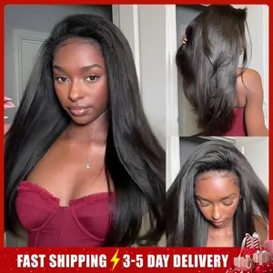 [WEAR GO HALF WIG] ISEE HAIR Yaki Straight Draw-strings Half Wig Invisible Hairline Flip Over InvisiFit Strap Wig #Category Spotlight