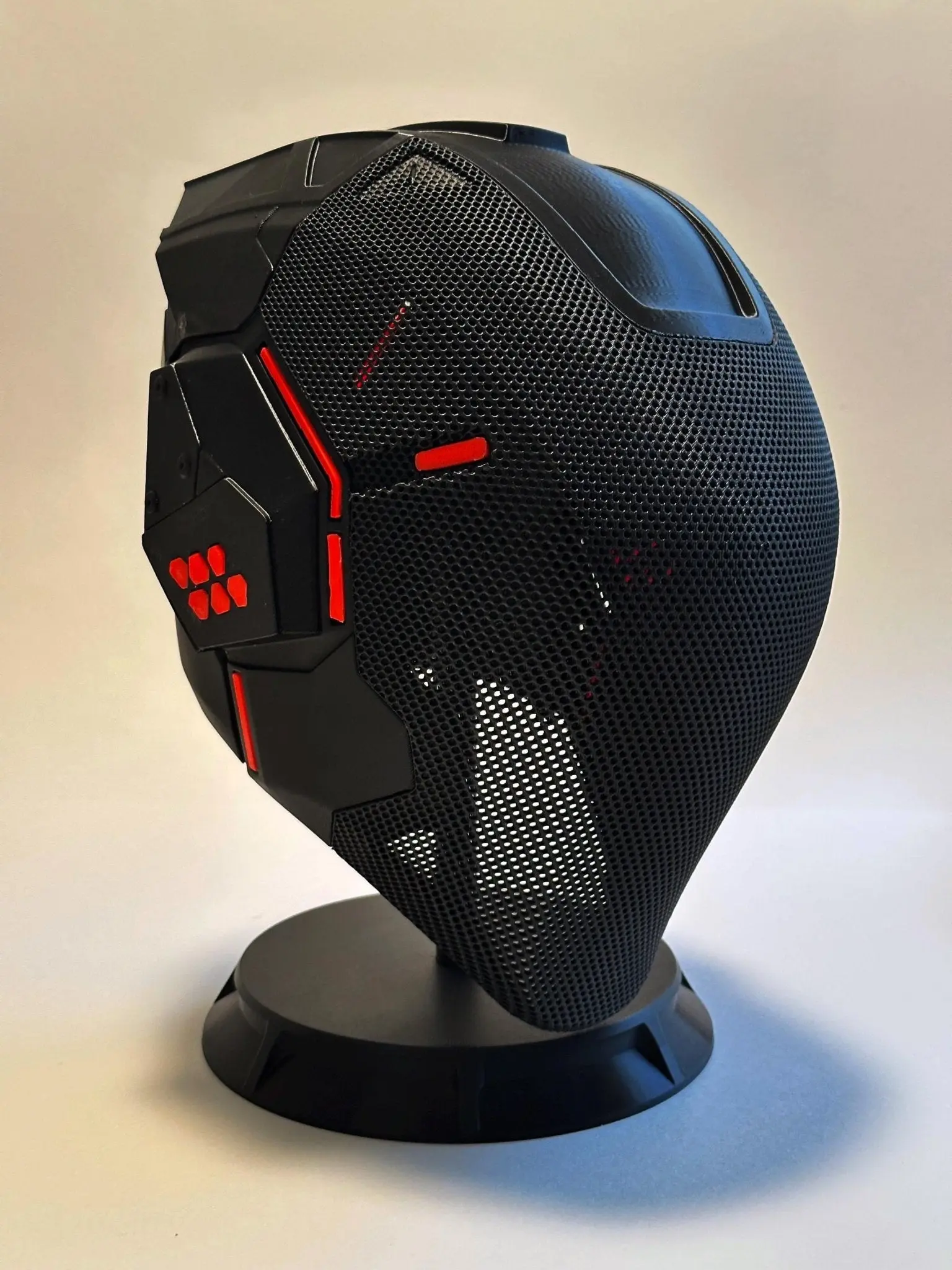 Tron Ares Inspired LED Helmet – 3D Printed Light Up Cosplay Helmet with USB Power Bank Lighting System