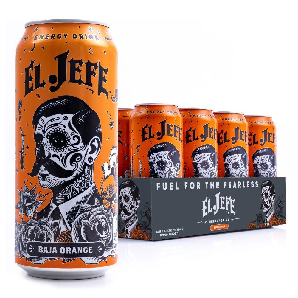 El Jefe BAJA ORANGE Energy Drink (Case of 12)
