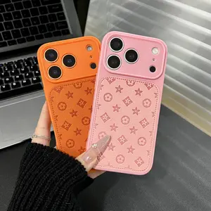 Premium leather phone case designed for the iPhone 17, 16, 15, 14, and 13 Pro/Plus/Pro Max. This stylish new accessory features a full-coverage design for superior drop and shock protection,making it the perfect choice for a gift.