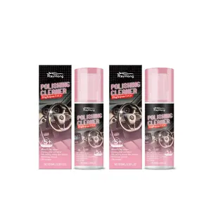 Car Interior Polishing & Cleaning Solution, Quick Stain Removal, Long-Lasting Shine, Suitable for Leather and Fabric Surfaces, 100ML