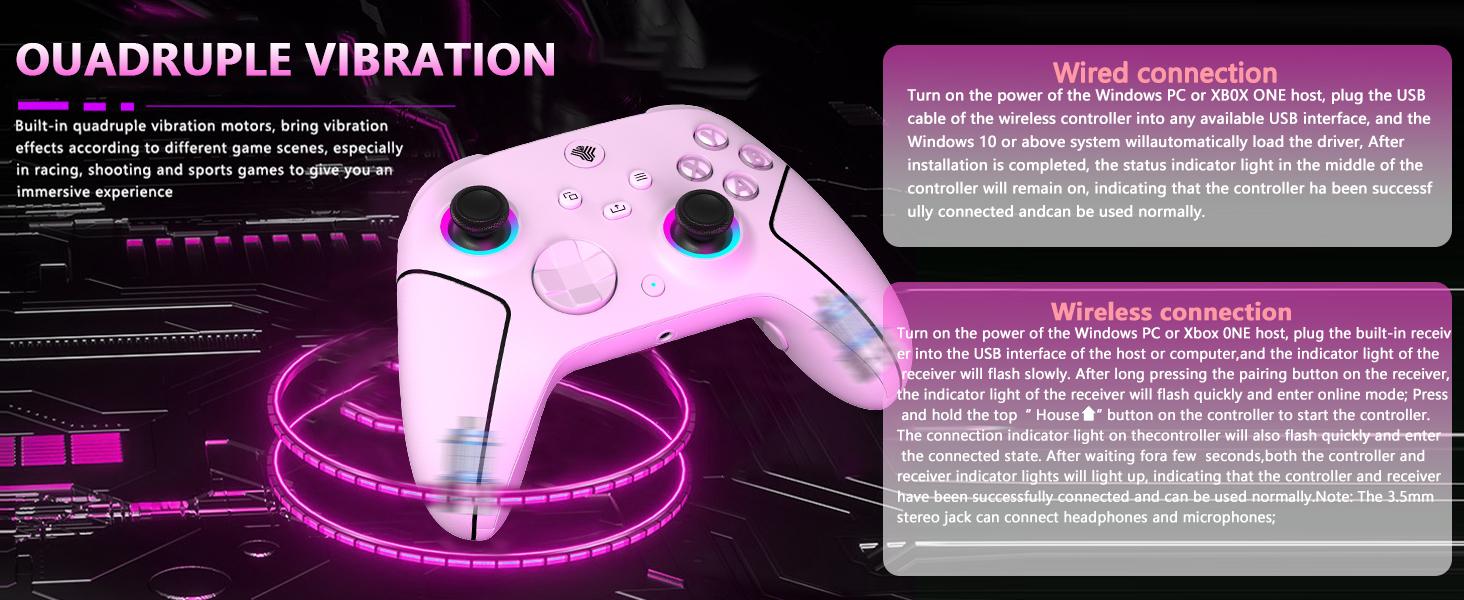 YUYIU Hall Xbox Wireless Controller for Xbox Series X|S, Xbox One, PC & Steam - Anti-Stick Drift Joystick, Dual-Mode Triggers, 6-Axis Gyro, 1000Hz Polling, Turbo & 3.5mm Jack