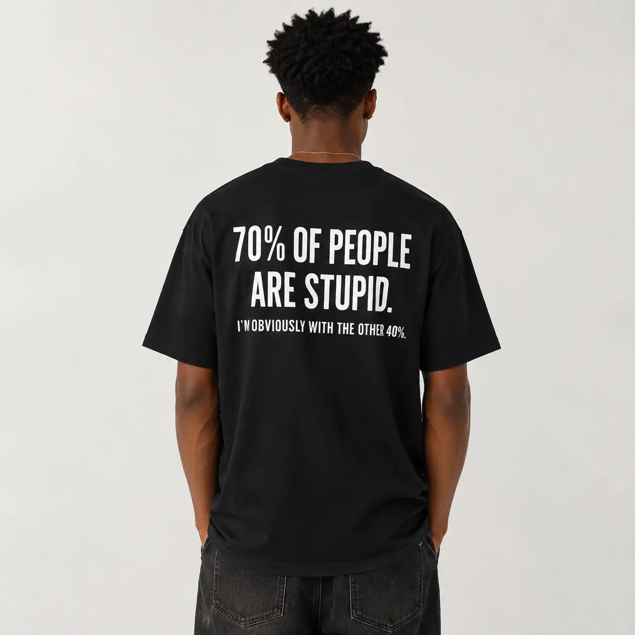 Men's Unisex Vintage Nerd Funny Meme Graphic humor Tee with Relatable Viral Quote, Humorous T-Shirt