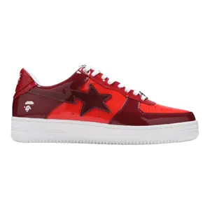 BAPE Bapesta Low Color Camo Combo Red