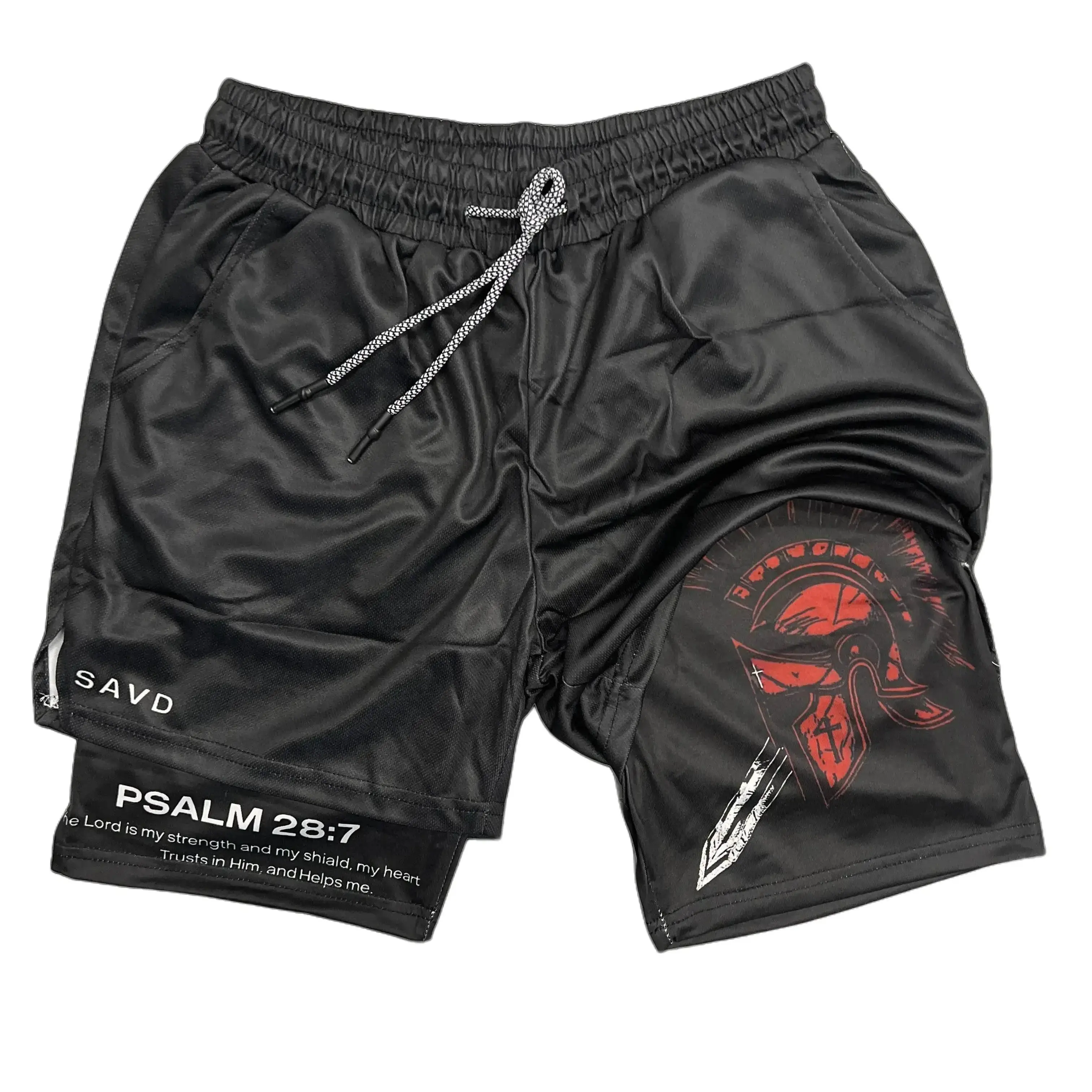The Cross Performance Shorts Summer Double Layer Beach Pants Fitness Training Pant Sports