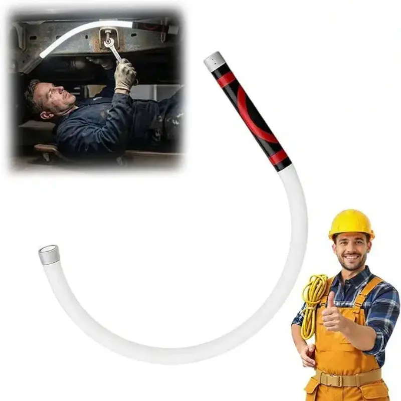 30-in Flexible Rechargeable LED Lightstick - Adjustable Flashlight, Portable Work Light with 3 Modes, Wrapping & Hanging Features for Car Repairs, Mechanic Equipment, Tools for Mechanics, Portable Mechanic Light