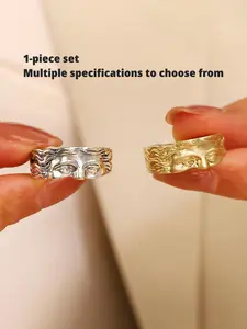 Venus Half Face Design Cuff Ring, Statement Rings, Fashion Adjustable Open Ring for Women & Men, Trendy All-match & Exquisite Jewelry for Birthday Gift