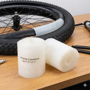 Puncture Proof Bike Tire Liner, Anti-Flat Inner Tube Protection Pad for Mountain & Road Bicycles, Shock Absorbing & Burst Resistant, Fits 26 27.5 29 700C Wheels, Bike Accessories, 2-Roll Pack