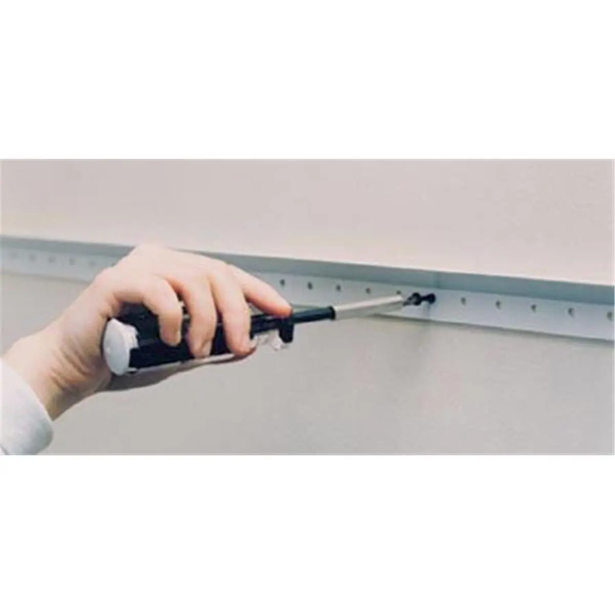 212 MAIN Sturdy Wall-Mounted Metal Closet Rail, 48 in Length, 1-Pack Home Organizer Storage Solution