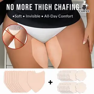 30 Pcs Thigh Inner Friction Pad & Nipple Protector Set, Invisible Skin-Friendly Adhesive Pads, Anti-Friction, Wearable Under Clothes