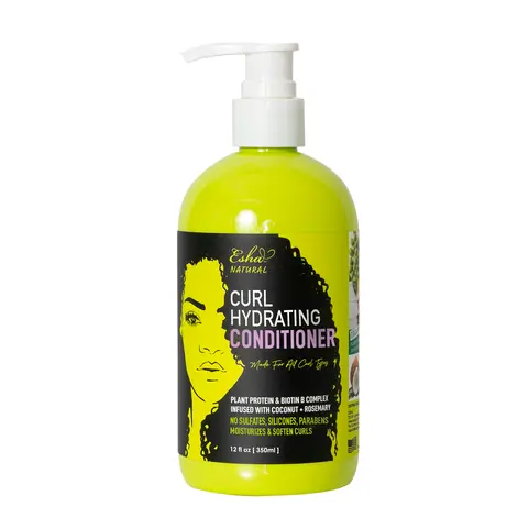 Esha Natural Curl Hydrating Conditioner 350ml - Plant protein & Biotin Complex for Hydration and Moisture in Haircare Shampoo