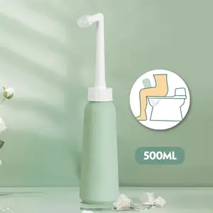 1pc, 500ml Peri Bottle for Postpartum & Perineal Care, Portable Travel Bidet for Personal Hygiene Cleaning, Handheld Bidet With Retractable Multi-hole Nozzle for Outdoor or Travel Use, Portable Bidets