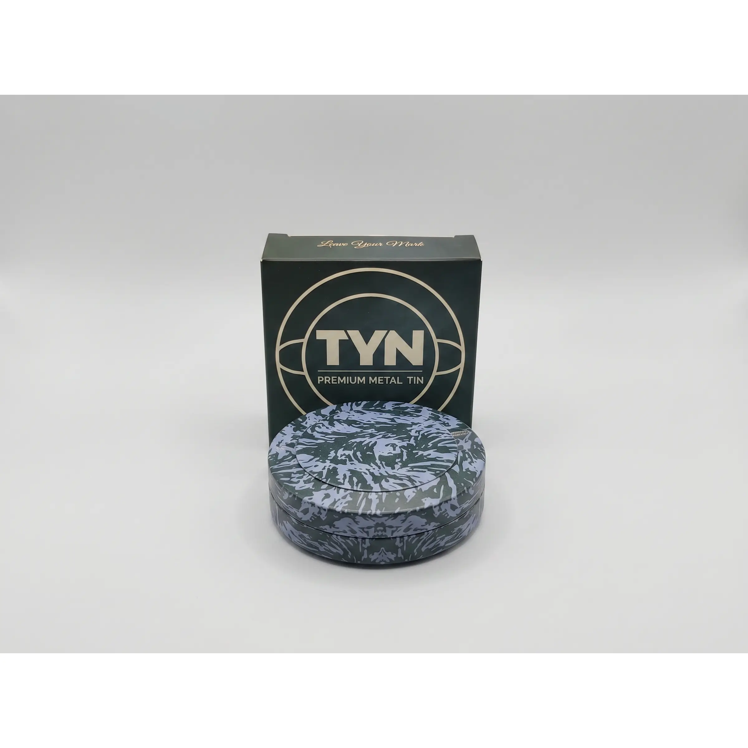 Blue Tiger TYN Tin | Dual Compartment EDC Pocket Tin | Premium Metal Storage