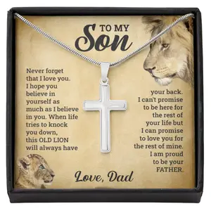 To My Son From Mom and Dad Son Necklace Graduation Birthday
