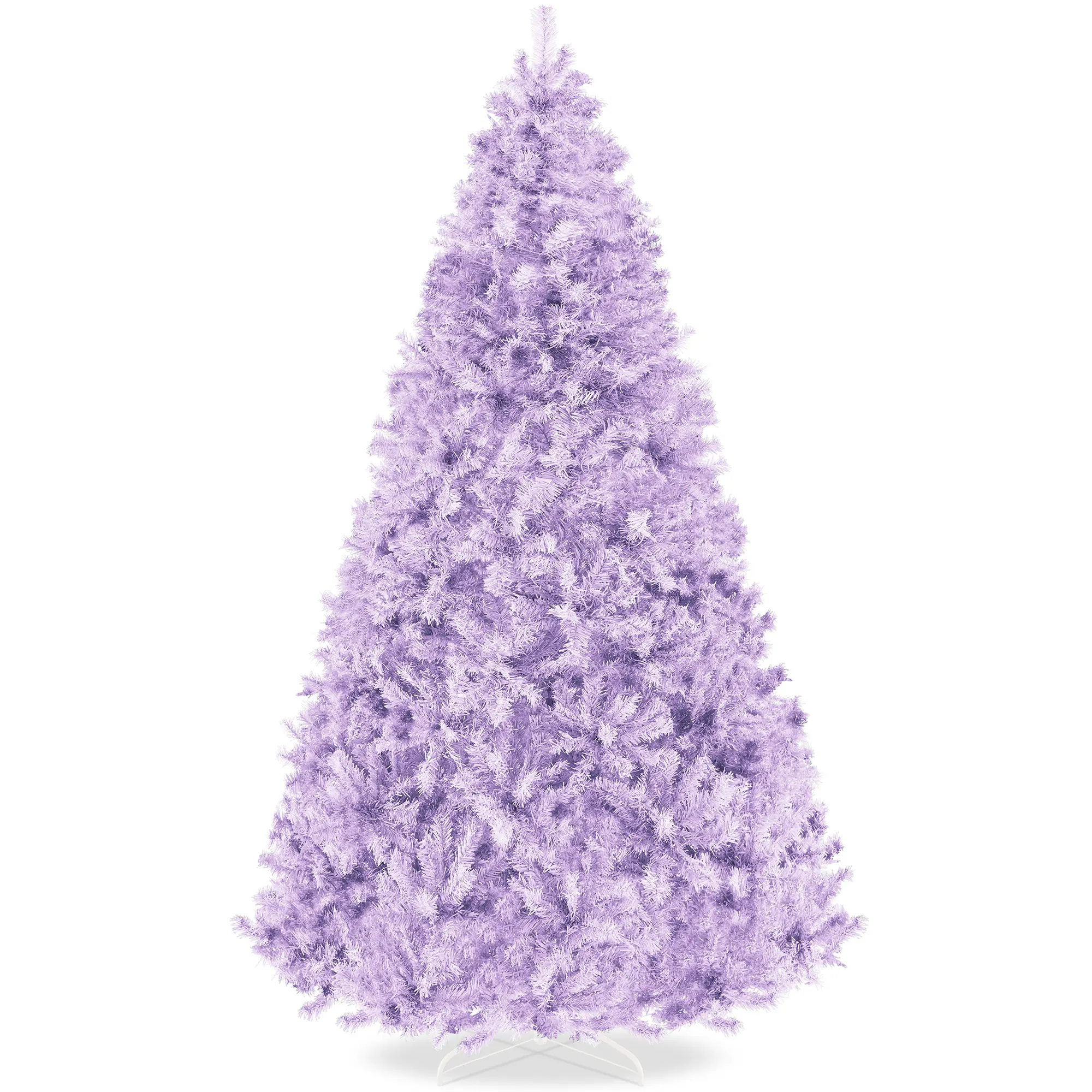 Best Choice Products Artificial Christmas Tree, Premium Unlit Pine Design, Dense Branches  w/Easy Assembly - Lavender