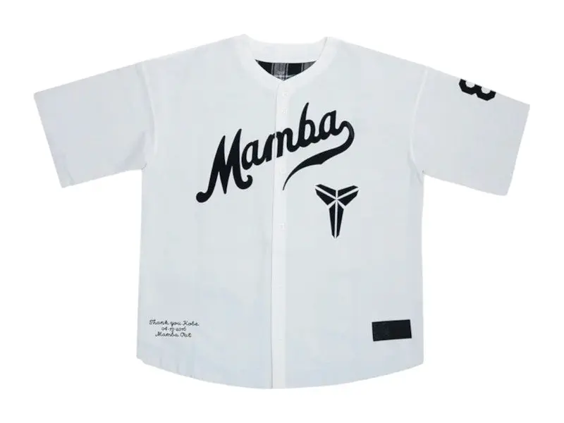Nike Kobe Bryant Baseball Jersey White (men) by StockX Nike Kobe Bryant Baseball Jersey White (men) by StockX