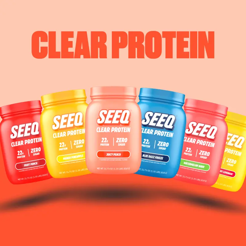 SEEQ Whey Isolate Protein Powder - 22g Protein, 0 Sugar & Lactose, Allergen Friendly, Muscle Support, Bone Health, Post-Workout Recovery, Nutrition & Healthcare Supplement, Drink