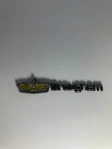 1986-90 Caprice Classic Brougham Grill & Sail Panel Emblem with Mounting Studs