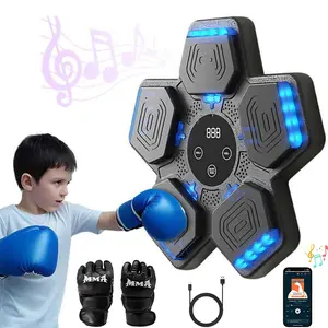 Smart Music Boxing Machine, Wall Mounted Boxing Training Equipment with Boxing Gloves, Punching Bag, Boxing Training Tool for Home Gym, Sports Toys for Men & Women