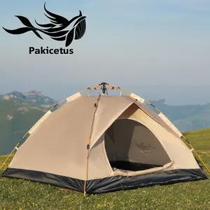 PAKICETUS Automatic Quick-Open Beach Outdoor Tent, Multifunctional Portable Sunproof And High Quality, Essential for Hiking, Camping, Picnics, All-Season Square Camp Tent, Suitable for Independence Day Music Festivals And Outdoor Activities Waterproof She