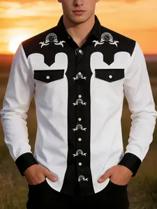 Men's Shirt Cs8605, Classic Business Casual Wear, Office & Party Attire, Durable Structure, All Seasons