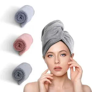 Microfiber Hair Towel Wrap, 3 Packs Super Absorbent Quick Dry Hair Turbans for Wet Hair, Drying Hair Wrap Towels for Curly Hair Women Anti Frizz