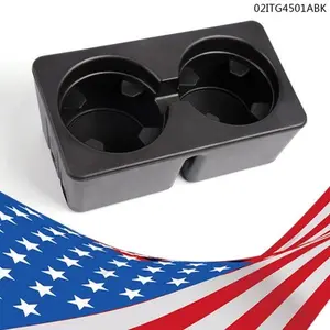 CROSSDESIGN Dual Console Cup Holder Drink Fits 07-14 Chevy Silverado Tahoe GMC Sierra Yukon