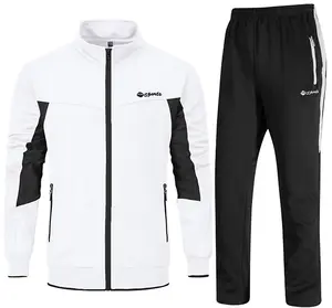 TBMPOY Men's Tracksuit Sweatsuits 2 Piece Set Athletic Jogging Gym Activewear Sweat Track Suits Sets