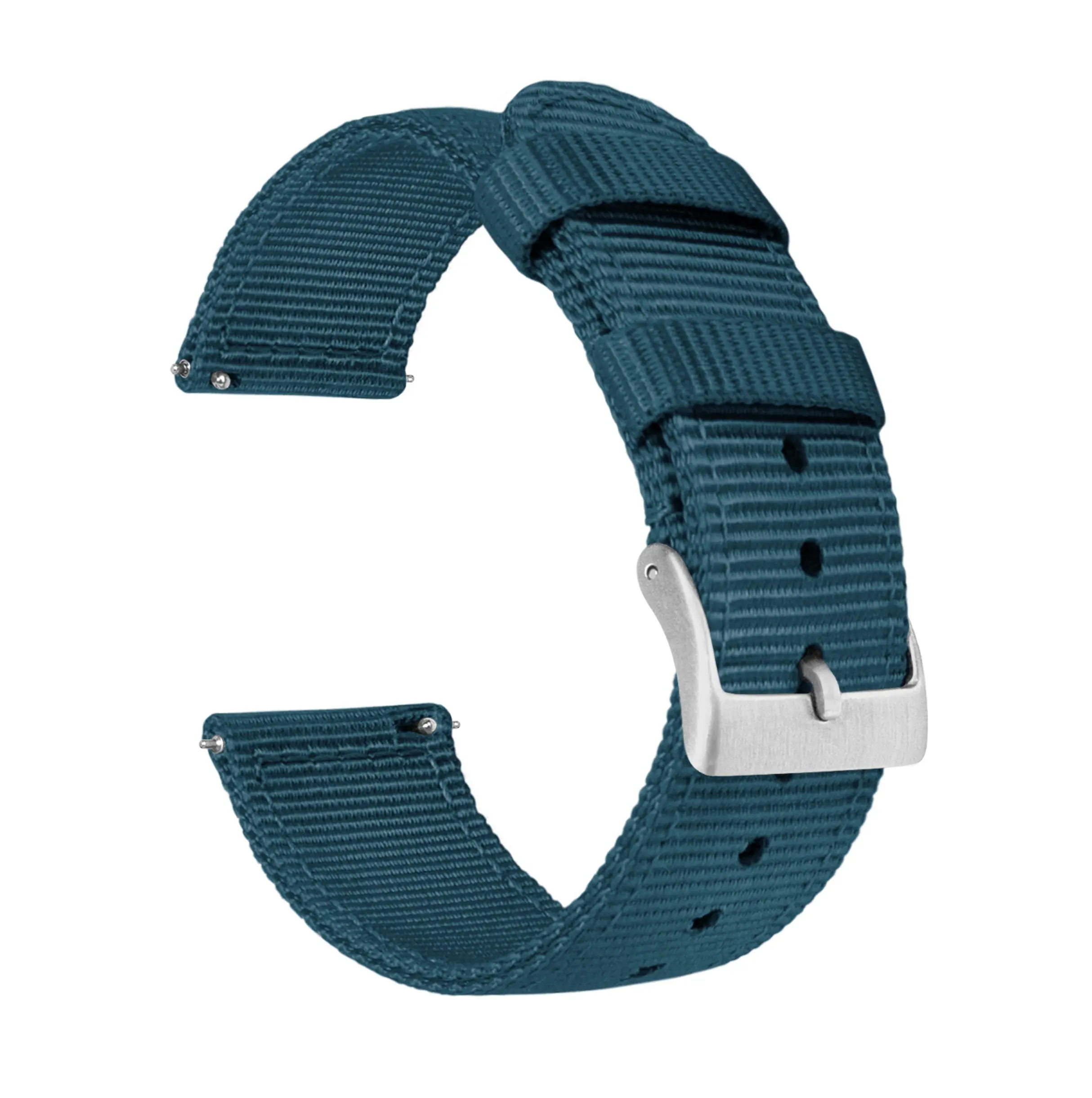 Coros Two Piece NATO® style Steel Blue Watch Band