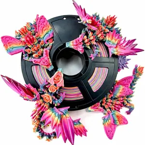 Filajoy3d Rainbow Silk Pla Filament 1.75mm, High Speed & Flow, Continuous Thread, DIY Projects, Decorative Models, Fdm Printer Compatible