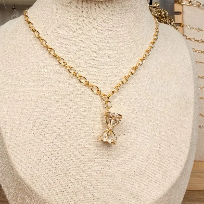 Custom Single Charm 18k Gold Plated Necklace
