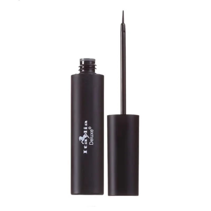 Italia Deluxe Waterproof Eyeliner - Black Liquid Eyeliner for Enhanced Eye Makeup Look