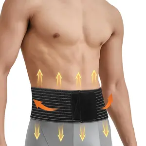 Unisex Umbilical Hernia Belt - Abdominal Support Strap with Compression Pad, Hernia Corrector, Equipped with Adjustable Shoulder Straps and Buckles, Suitable for Umbilical Hernia, Inguinal/Femoral Artery/Incisional Hernia Care trainer belt