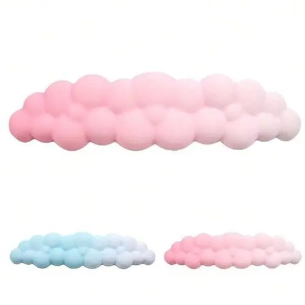 Cloud Hand Rest - Anti-Slip Puffy Soft Keyboard Rest for Comfortable Typing and Computer Use - Two Colors Available desk mouse pad