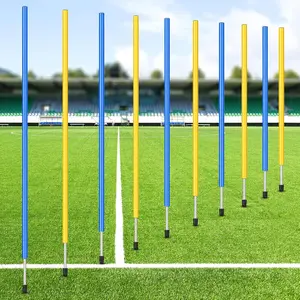 Training Agility Poles 5ft Adjustable Soccer Training Poles Soccer Practice Sticks Sports Speed and Agility Practice Equipment for Outdoor Speed Sport Drills