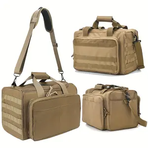 Tactical Gun Range Bag - 30L Capacity Handgun Range Bag, Pistol Bag For Outdoor Hunting Shooting Range - Holds Other Shooting Gear, Camping Storage Bag,