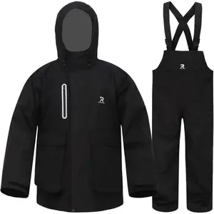 Rain Suits for Men Waterproof Rain Gear Jacket with Bib Pants Foul Gear for Fishing